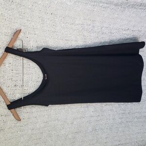 90s black tank top slip mini dress xs fairy cottagecore